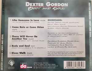 Image of Back Cover of CD - VG+/VG+ - DEXTER GORDON, Body And Soul (Black Lion Records; CD 877628-2, Germany 2001, Slipcase), Slight wear on slipcase corners.,  - 2836065E
