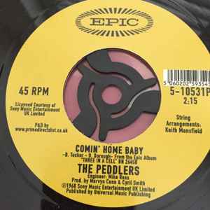 Image of Label Cover of 7" - /EX - THE PEDDLERS, On A Clear Day You Can See Forever / Comin' Home Baby (Epic; 5-10531P, UK 2019 Reissue), ,  - 2826025E