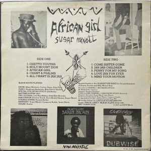Image of Back Cover of LP - VG/VG - SUGAR MINOTT, African Girl (Black Roots; BRLP 3000 E, UK 1981), ,  - 2846173S