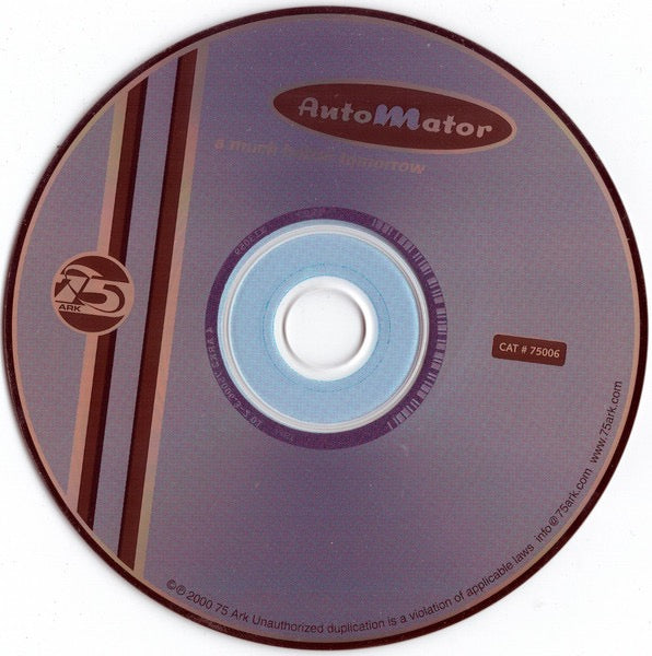 Image of Label Cover of CD - VG/VG - AUTOMATOR, A Much Better Tomorrow (75 Ark; 75006, US 2000, Card Slipcase with Digipak inside), Shelf Wear,  - 2816125C
