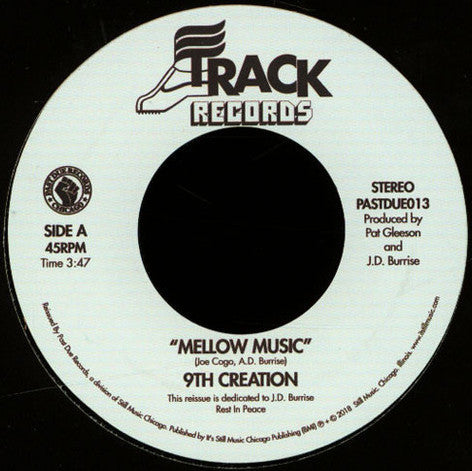 Image of Front Cover of 7" - /VG+ - 9TH CREATION, Mellow Music / A Step Ahead (Past Due; PASTDUE013, US 2018 Reissue), ,  - 2816255C