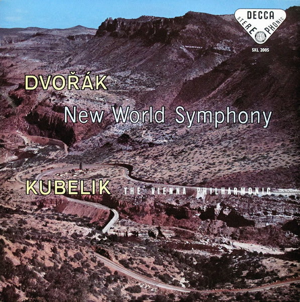 Image of Front Cover of LP - VG/G+ - RAFAEL KUBELIK, THE VIENNA PHILHARMONIC, Dvorak: New World Symphony (Decca Black Unboxed Wideband - Original Recording at 11 O'Clock - Grooved ED1; SXL 2005, UK 1959, Laminated Scalloped Flipback Sleeve, E/T Tax Code), Plays With Some Surface Noise,  - 2826294E