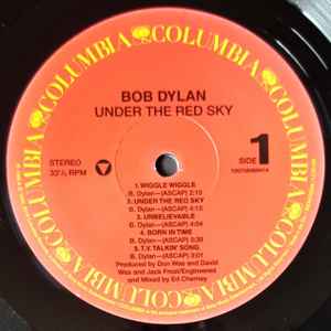 Image of Label Cover of LP - NEW/NEW - BOB DYLAN, Under The Red Sky (Columbia; 19075846941, Europe 2019, Inner), ,  - 2836100E