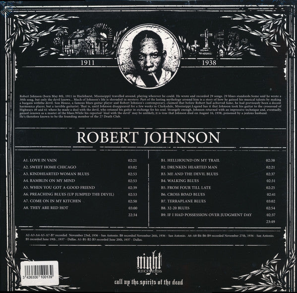 Image of Back Cover of LP - NEW/NEW - ROBERT JOHNSON, Love In Vain (Night Records; NR01, France 2017, Inner), ,  - 2836101E