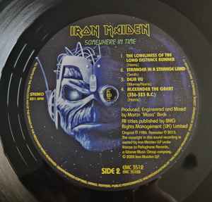 Image of Label Cover of LP - NEW/NEW - IRON MAIDEN, Somewhere in Time (Parlophone; 5054197784385, Europe 2024, Inner), ,  - 2836103E