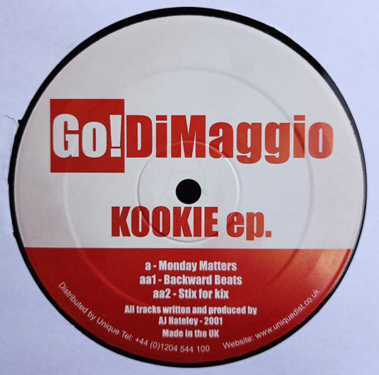 Image of Front Cover of 12" - /VG - GO! DIMAGGIO, Kookie EP. (Communicato; AJH 003, UK 2001), Light surface marks only.,  - 2846210S