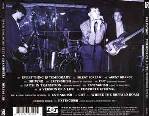 Image of Back Cover of CD - VG+/VG+ - SKI PATROL, Versions Of A Life (Recordings 1979-1981) (Definitive Gaze; DG-001, US 2014, Promo, Jewel Case), ,  - 2836071E