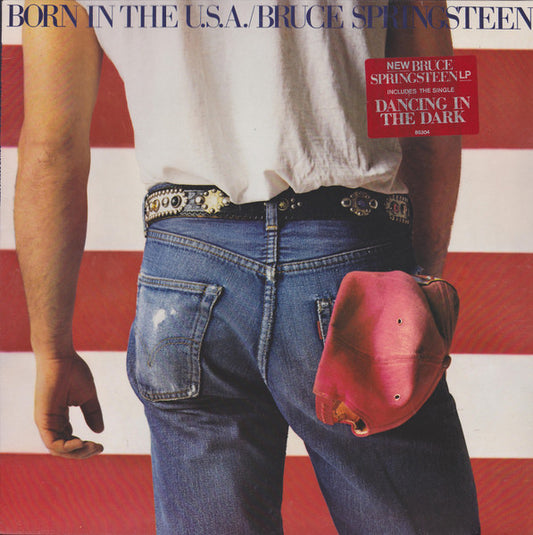 Image of Front Cover of LP - VG+/VG - BRUCE SPRINGSTEEN, Born In The U.S.A. (CBS; CBS 86304, Europe 1984, Inner With Small Curved Thumb Cut & Insert, No Hype Sticker On Sleeve), Strong VG,  - 2816275C