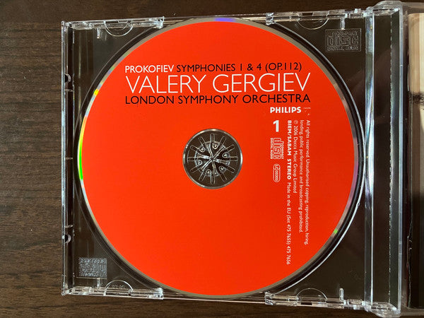 Image of Label Cover of 4xCD - EX/EX - PROKOFIEV, Valery Gergiev, London Symphony Orchestra   The Complete Symphonies (Philips; The Complete Symphonies, Europe 2006, Super Jewel case, Booklet), ,  - 2836016E