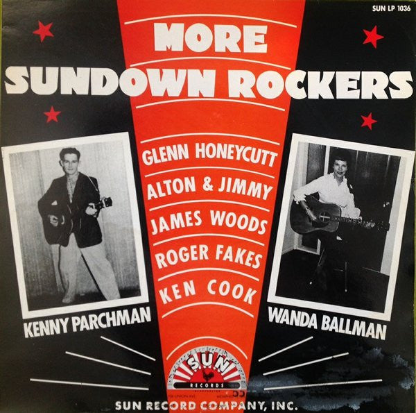 Image of Front Cover of LP - VG/VG - VARIOUS, More Sundown Rockers (Sun; LP 1036, Europe 1988), A few hairlines and one long light surface mark,  - 2816336C