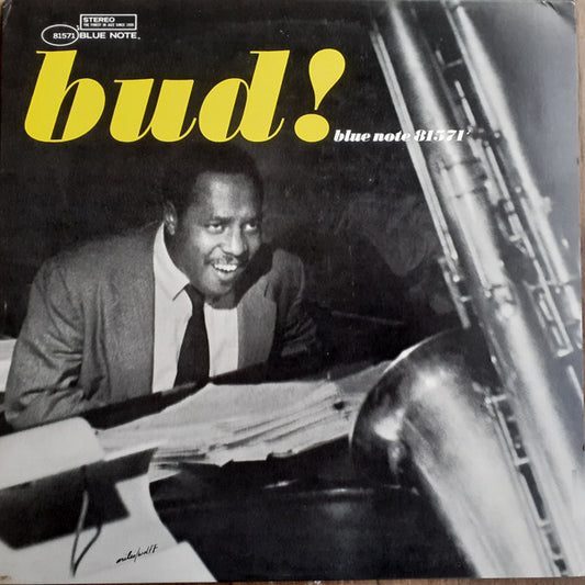 Image of Front Cover of LP - VG/G+ - BUD POWELL, The Amazing Bud Powell, Vol. 3 - Bud! (Blue Note; BST 81571, US 1985 Reissue, Company Inner), Sleeve has small dent in bottom edge and large hole cut out of corner,  - 2816368C