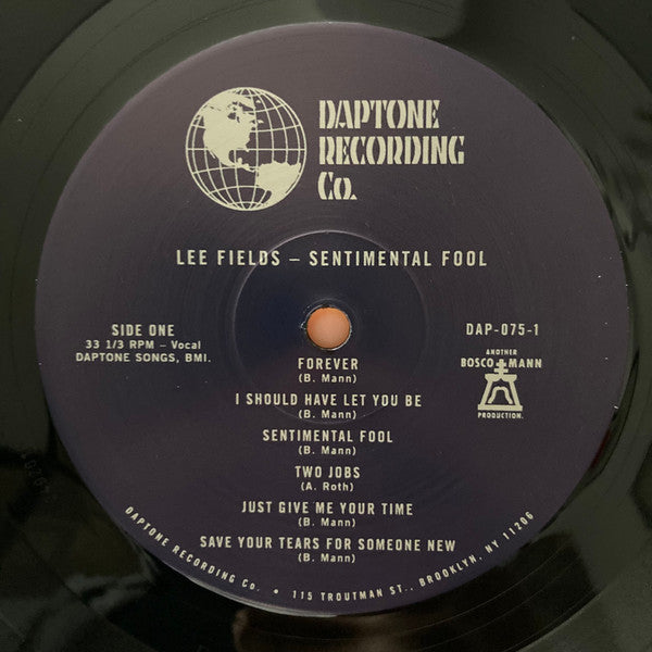 Image of Label Cover of LP - VG+/VG+ - LEE FIELDS, Sentimental Fool (Daptone Records; DAP-075, Worldwide 2022, Picture Sleeve), In opened shrink with hype sticker.,  - 2826291E
