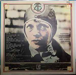 Image of Back Cover of LP - VG/VG+ - PLAINSONG, In Search Of Amelia Earhart (Elektra; K42120, UK 1976 Reissue, Gatefold), ,  - 2826275E