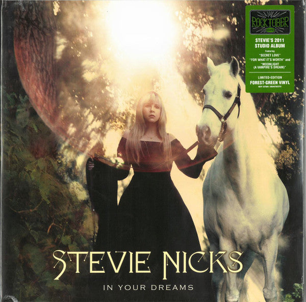 Image of Front Cover of 2xLP - EX/EX - STEVIE NICKS, In Your Dreams (Reprise Records; RCV1 527684, USA, Canada & Europe 2024 Reissue, Insert, Forest Green Vinyl), Opened Instore, Still In Stickered Shrinkwrap,  - 2846280S