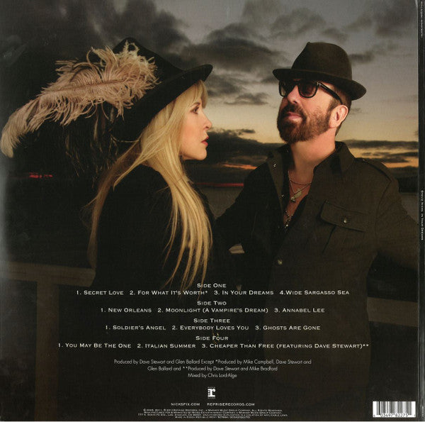 Image of Back Cover of 2xLP - EX/EX - STEVIE NICKS, In Your Dreams (Reprise Records; RCV1 527684, USA, Canada & Europe 2024 Reissue, Insert, Forest Green Vinyl), Opened Instore, Still In Stickered Shrinkwrap,  - 2846280S