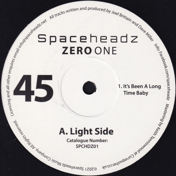 Image of Front Cover of 12" - /VG+ - SPACEHEADZ, Zero One (Spaceheadz Music Company; SPCHDZ01, UK 2021), ,  - 2846327S