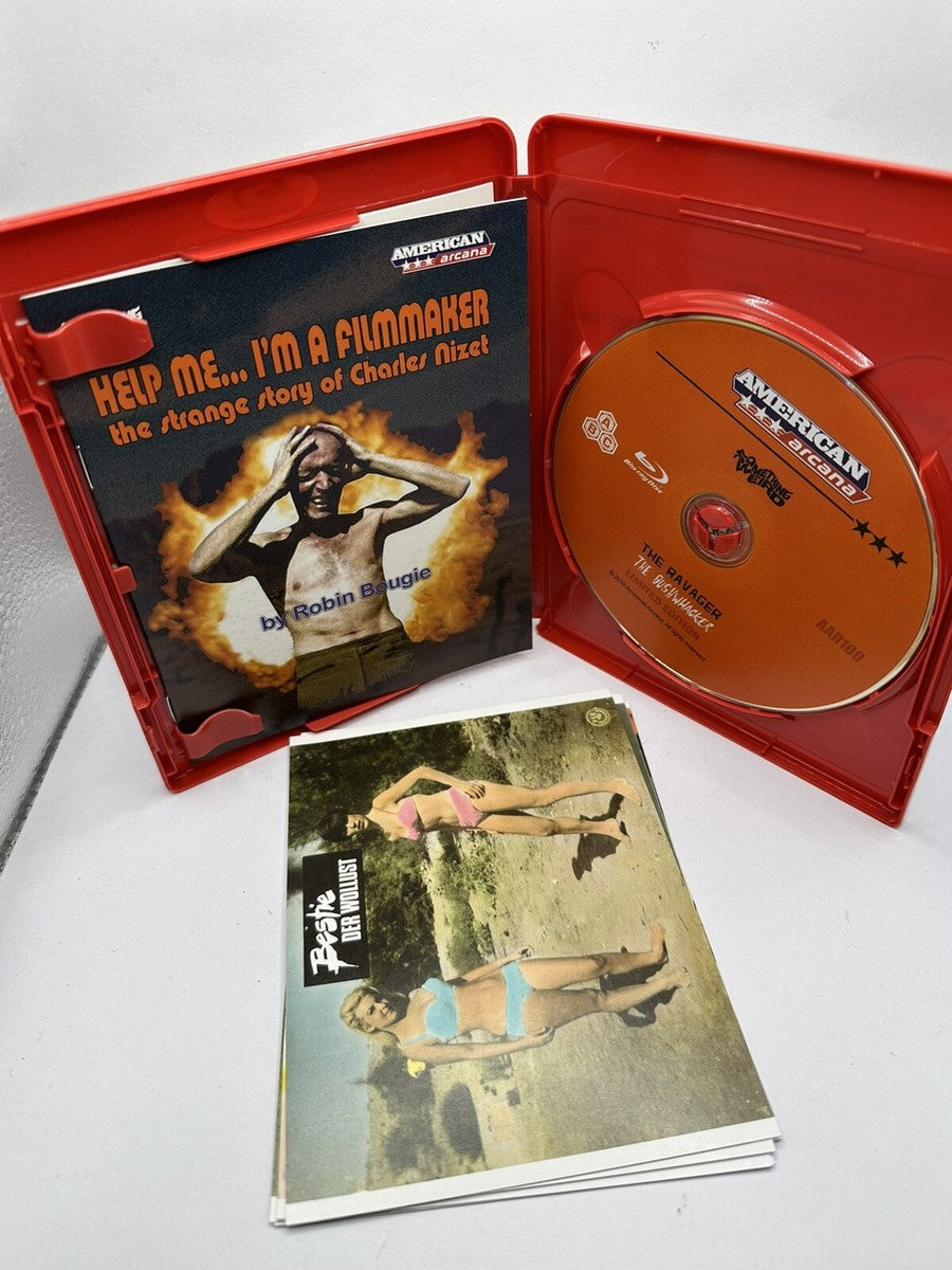 Image of Back Cover of Blu-Ray - EX/M - B. RON ELIOT, The Bushwhacker/The Ravager Red Case Limited Edition (, UK 1968, includes postcards), ,  - 2956006S