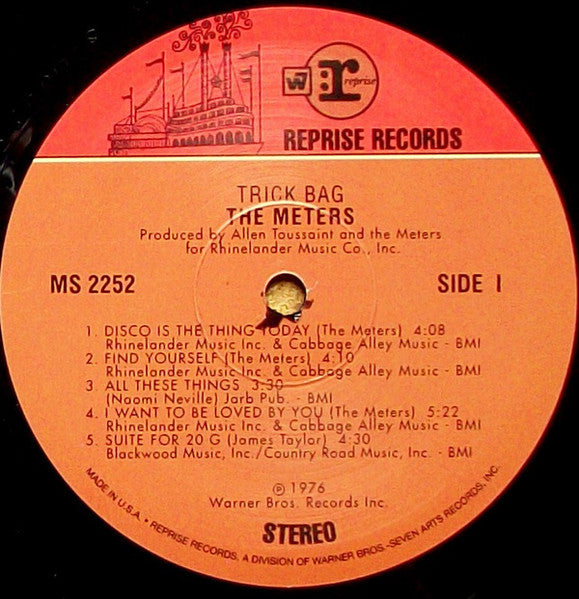 Image of Label Cover of LP - VG/VG - THE METERS, Trick Bag (Reprise Records; MS 2252, US , Picture Sleeve), strong VG. few creases to sleeve,  - 2946016S