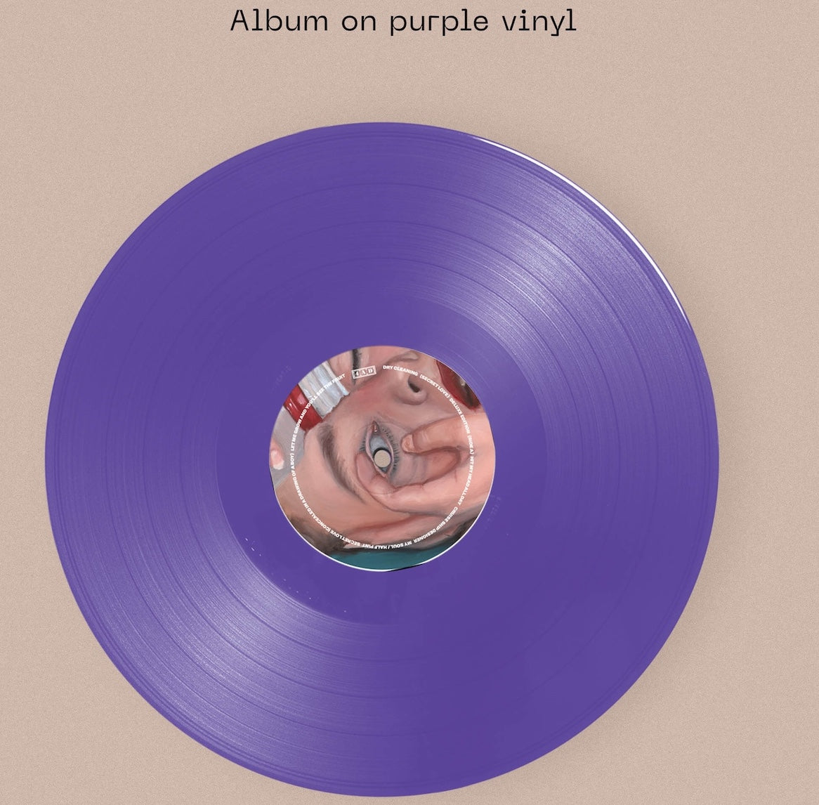 Image of Label Cover of 2xLP - NEW/NEW - DRY CLEANING, Secret Love (Deluxe Edition) - Dinked Edition (4AD; 4AD0868LPE4, UK 2026, Booklet, Purple Vinyl, Limited Pressing of 1,000, Dinked Edition No. INT06, Bonus 12” on mint vinyl, with 3 new tracks, Alternative sleeve artwork, 12” x 12” full colour 8pp updated booklet.), , At the beginning of this year, Dry Cleaning released their new album, Secret Love. The third album from the London-based group consisting of lyricist Florence Shaw, guitarist Tom Dowse, dr