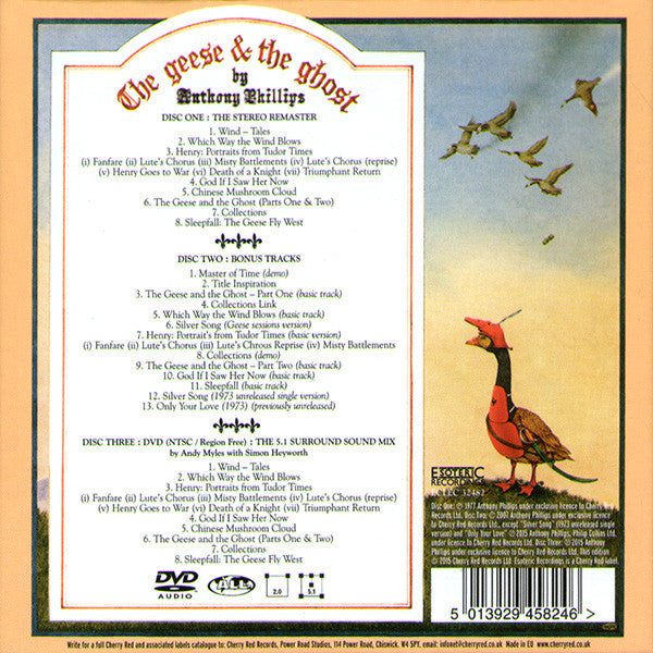 Image of Back Cover of 3xCD - VG+/VG+ - ANTHONY PHILLIPS, The Geese & The Ghost (Esoteric Recordings; ECLEC 32482, UK 2015, Box Set, Booklet, Poster), ,  - 2836110E