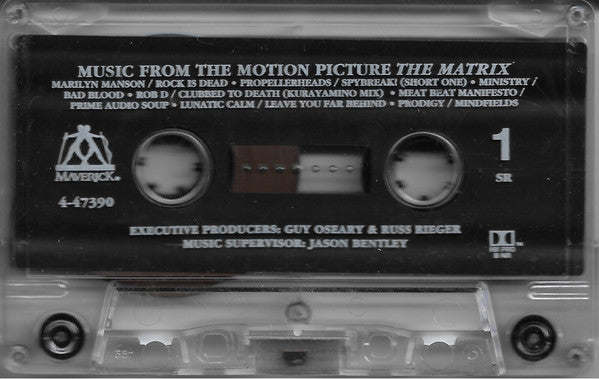 Image of Label Cover of Cassette - VG/VG+ - VARIOUS, The Matrix - Music From The Motion Picture (Maverick; 9 47390-4, US 1999), ,  - 2956009S