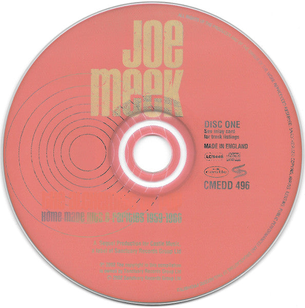 Image of Label Cover of 2xCD - VG+/VG+ - JOE MEEK, The Alchemist Of Pop (Home Made Hits & Rarities 1959-1966) (Castle Music; CMEDD 496, UK 2002, Slipcase), ,  - 2936014E
