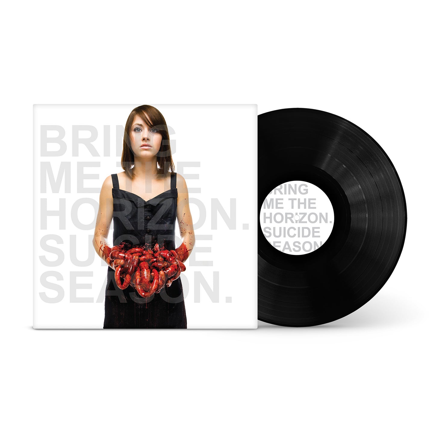 Image of Back Cover of LP - NEW/NEW - BRING ME THE HORIZON, Suicide Season (BMG; 964249201, Europe 2026 Reissue, Limited Edition, 140g Eco Black Vinyl), , Suicide Season is the sophomore album from UK metal act Bring Me The Horizon, originally released in 2008. This latest pressing is the first time it’s been pressed in a decade in Europe and the UK. - 9407513C