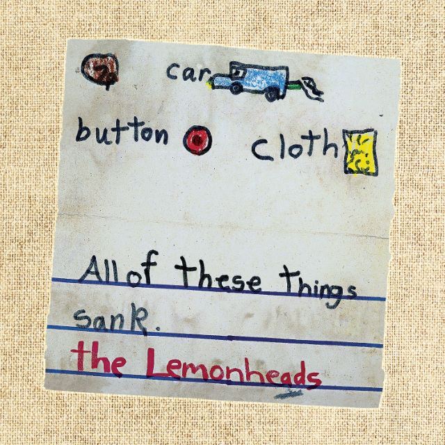 Image of Front Cover of LP - NEW/NEW - THE LEMONHEADS, Car Button Cloth (30th Anniversary Edition) (Fire Records; FIRELP495S, Europe 2026 Reissue, Inner, White Vinyl, Download Code), , Celebrating the album’s 30th anniversary, this reissue includes the original record + a collection of rarities and unreleased cuts (download only), continuing Fire Records in-depth series of reissues from the legendary band. - 9407523C