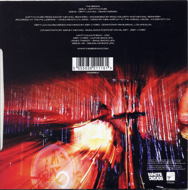 Image of Back Cover of LP - VG+/VG - THE BRONX, Shitty Future (Wichita ; WEBB116S, UK 2007, Embossed Sleeve With Silver Ink), Storage Marks,  - 2826346E