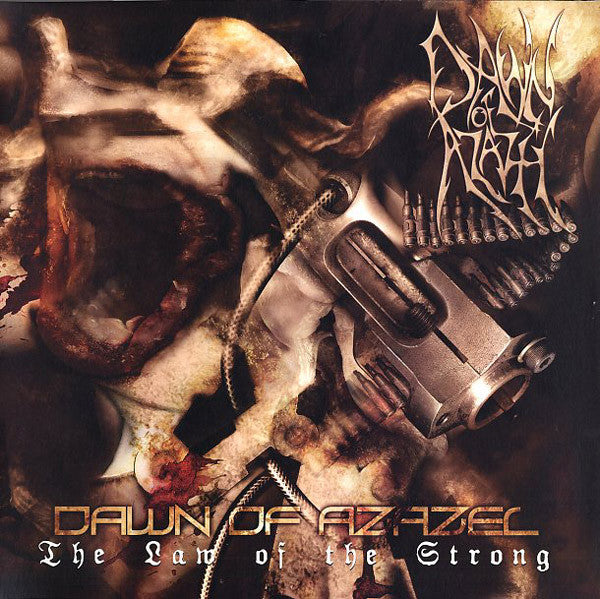 Image of Front Cover of LP - VG+/VG+ - DAWN OF AZAZEL, The Law Of The Strong (Agonia Records; ARLP009, Poland 2004, Gatefold, Insert, Death metal from Auckland, New Zealand, Ltd to 500), ,  - 2946054S
