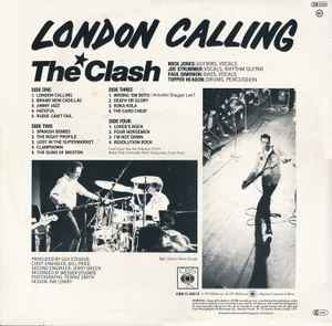 Image of Back Cover of 2xLP - VG/G - THE CLASH, London Calling (CBS "Made In England" At 6 O'Clock; CBS CLASH 3, UK 1979, 2 Inners, Side 2 CBS "timtom" Runout Other 3 01_88478_  European Variants. UK Sleeve, Inners & Labels. "Train in Vain" On Record But Not Indicated), ,  - 2916033C