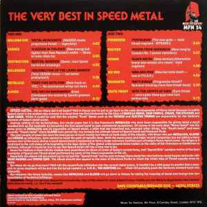 Image of Back Cover of LP - VG/VG+ - VARIOUS, Speed Kills (The Very Best In Speed Metal) (Music For Nations; MFN 54, UK 1985, Inner, Made In France on labels), with hype sticker, Edge Wear,  - 2946058S