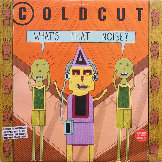 Image of Front Cover of LP - VG/VG+ - COLDCUT, What's That Noise? (Ahead Of Our Time ; CCUT LP1, UK 1989, Picture Sleeve), light wear to sleeve - v. minor,  - 2946082S