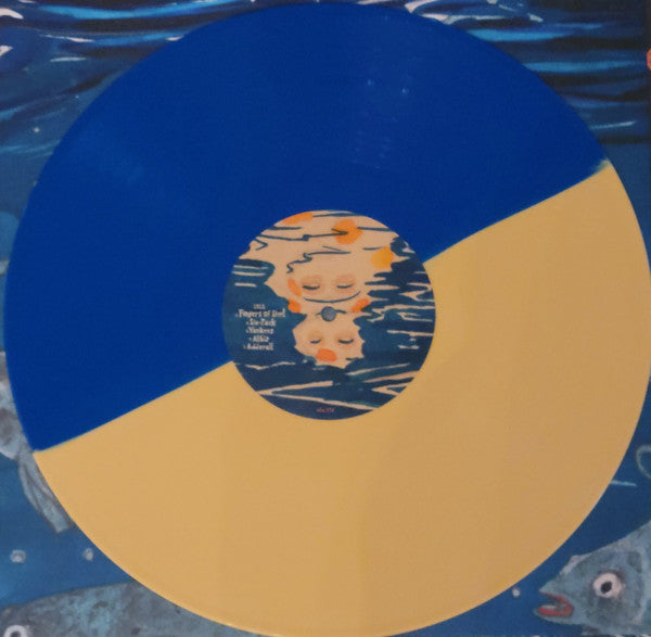 Image of Label Cover of LP - VG+/VG+ - SHAME, Food For Worms (Dead Oceans ; DOC324LP-C5, UK & US 2023, Inner, Blue & Yellow Split Vinyl), ,  - 2826381E