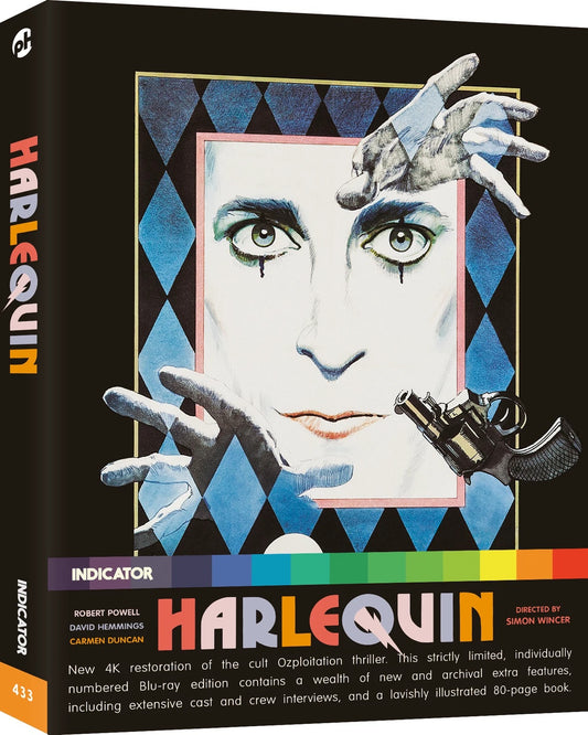 Image of Front Cover of DVD - VG+/VG+ - SIMON WINCER, ROBERT POWELL, Harlequin (Indicator ; 433, UK , Box Set, Book, All regions, numbered 1987 of 4000), ,  - 2936028E