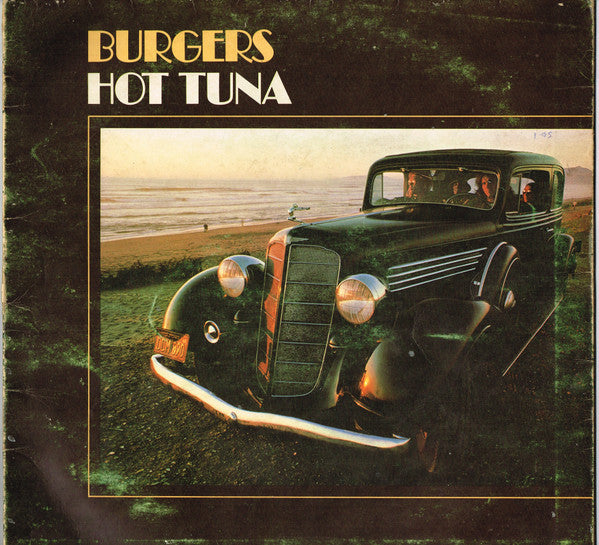 Image of Front Cover of LP - VG/VG - HOT TUNA, Burgers (Grunt; FTR-1004, UK 1972, Gatefold), Strong VG - a few hairlines, edge wear,  - 2946065S