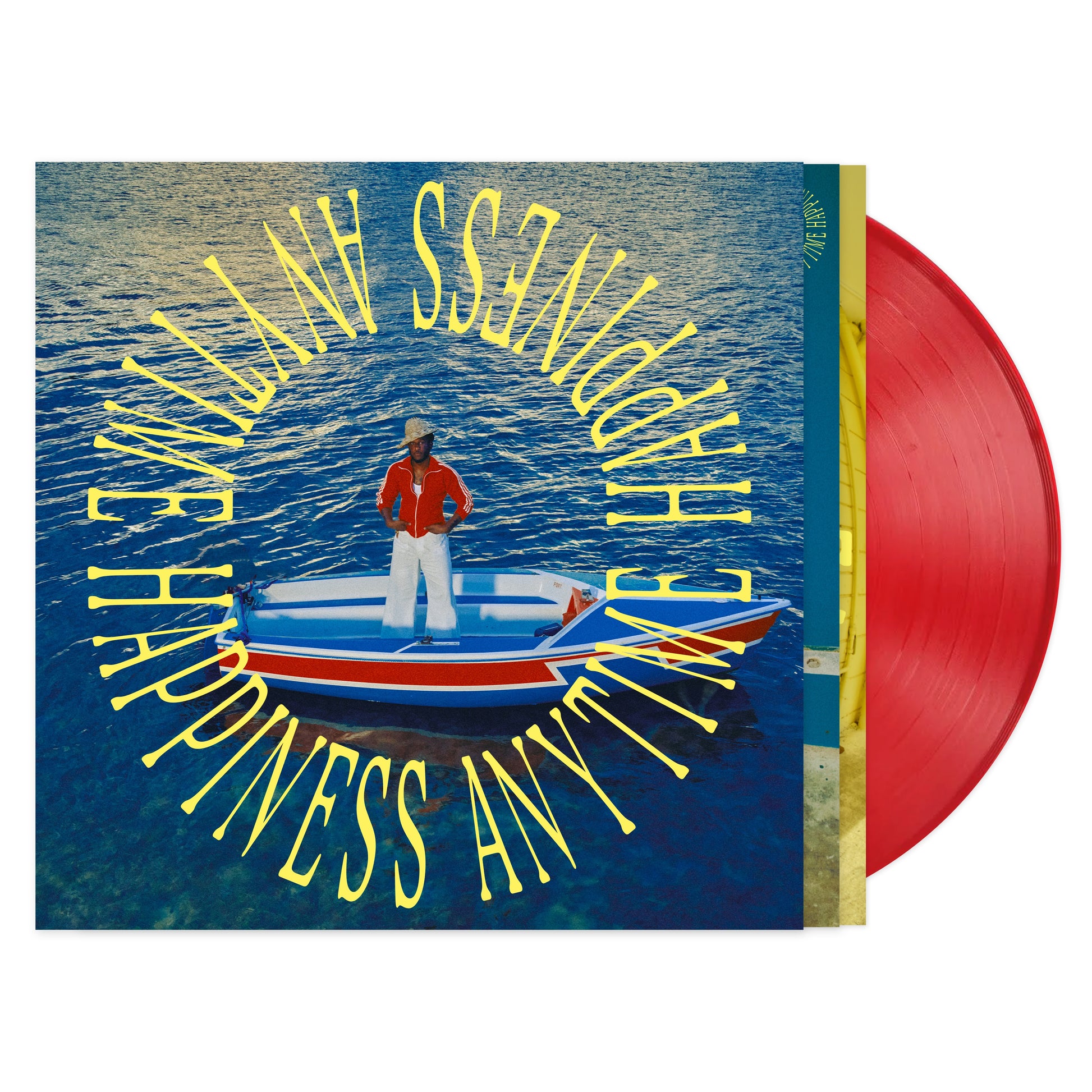 Image of Back Cover of LP - NEW/NEW - LEON BRIDGES, Happniess Anytime (Sony; 19958473791, UK 2026, Inner, Campari Red Vinyl), , Leon Bridges presents ‘Happiness Anytime,’ his highly-anticipated fifth studio album produced by J. Lloyd and Lydia Kitto of Jungle. The album's title serves as both a mission statement and an invitation. It's music you can put on no matter how you're feeling and be immediately transported somewhere coastal and warm. In crafting the album, Leon Bridges focused on feeling, storytell