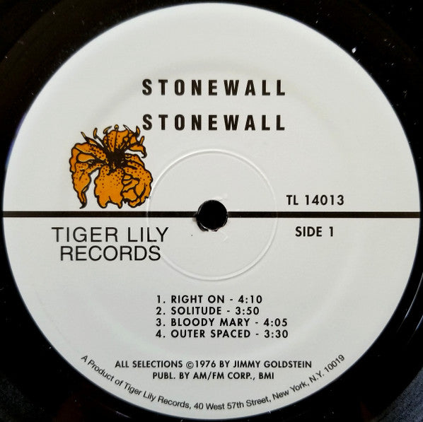Image of Label Cover of LP - VG/VG - STONEWALL, Stonewall (Tiger Lily Records; TL 14013, US Reissue), ,  - 2946099S
