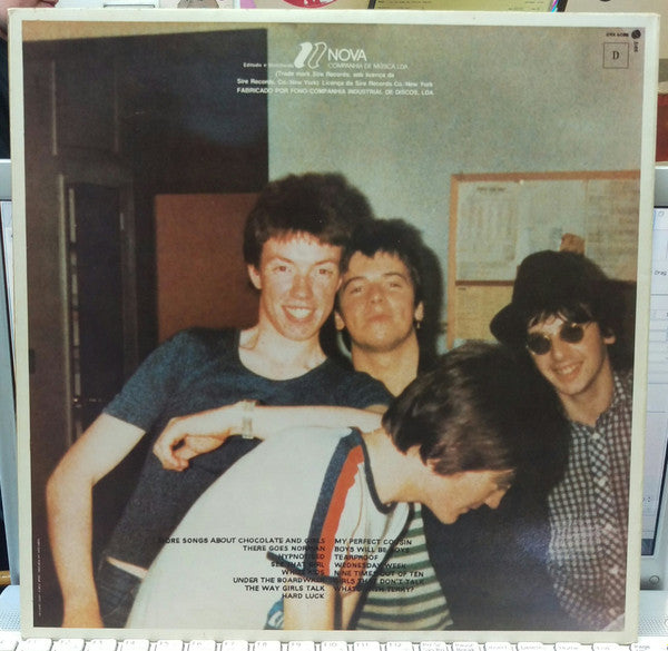 Image of Back Cover of LP - VG/VG - THE UNDERTONES, Hypnotised (Sire; SRK 6088 NP, Portugal 1980, NO Insert, Warner Bros. On Label), Hairlines, Edge and Ring Wear,  - 2946068S