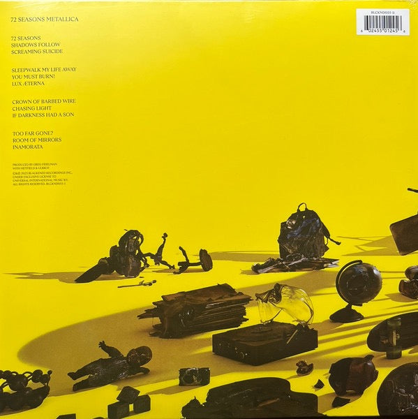 Image of Back Cover of 2xLP - EX/EX - METALLICA, 72 Seasons (Blackened; BLCKND055-1, Europe 2023, Gatefold, 2 Inners & Insert, Red and Black Marbled Vinyl), ,  - 2926034E