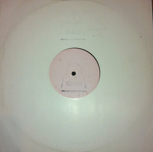 Image of Front Cover of 12" - VG+/VG+ - INDICA ALL STARS, Open Our Eyes (Version 1 / 2 / 3) (WAU! Mr. Modo Recordings; MWS 023T, UK 1990, Stamped White Label, Stamped Sleeve), ,  - 2916086C