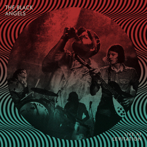 Image of Front Cover of LP - NEW/NEW - THE BLACK ANGELS, Live At Levitation (; RVRB-047, Europe 2021, Red And Blue Swirl Vinyl), ,  - 2936041E