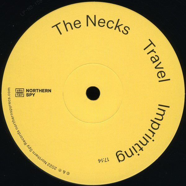 Image of Label Cover of 2xLP - VG+/VG+ - THE NECKS, Travel (Northern Spy; NS 158, US 2023, Gatefold, Obi), ,  - 2926043E