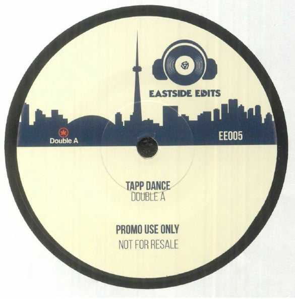 Image of Back Cover of 7" - /VG - DOUBLE A, Eastside Edits 005 (EastSide Edits; EE005, Canada 2023, Promo), Light marks on vinyl., A - Second NatureB - Tapp Dance - 2956090S