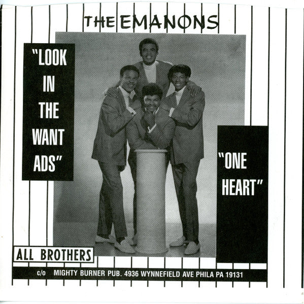Image of Front Cover of 7" - /EX - THE EMANONS, Look In The Want Ads / One Heart (All Brothers; A-72869-L, US 2003 Reissue), ,  - 2956095S