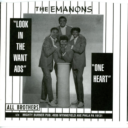 Image of Front Cover of 7" - /EX - THE EMANONS, Look In The Want Ads / One Heart (All Brothers; A-72869-L, US 2003 Reissue), ,  - 2956095S