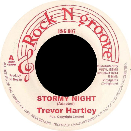 Image of Front Cover of 7" - /VG+ - TREVOR HARTLEY, Feel The Feeling / Stormy Night (Rock N Groove; RNG 007, UK 1990s), ,  - 2956116S