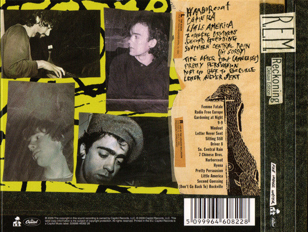 Image of Back Cover of 2xCD - VG/VG+ - R.E.M., Reckoning (Capitol Records; 509996 46082 28, Europe 2000s Reissue, Double Digipak, Insert), Shelf wear.,  - 2916042C