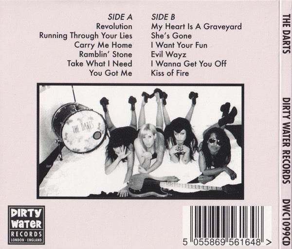 Image of Back Cover of CD - VG+/VG+ - THE DARTS, The Darts (Dirty Water Records; DWC1099CD, UK 2018, Digipak), ,  - 2936043E