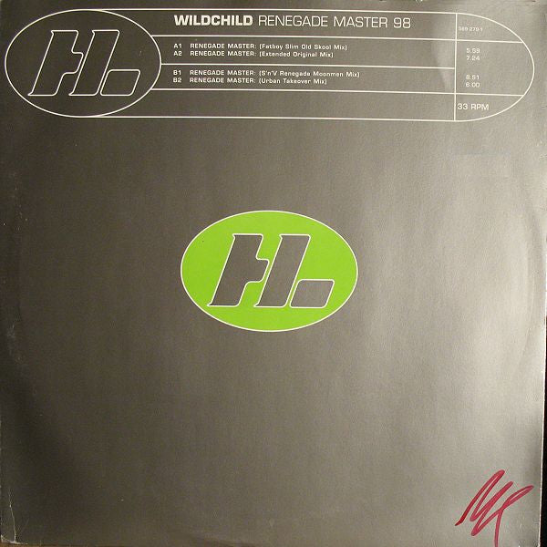 Image of Front Cover of 12" - VG/VG - WILDCHILD, Renegade Master 98 (Hi Life Recordings; 569 279-1, Europe 1998, Picture Sleeve), ,  - 2916063C